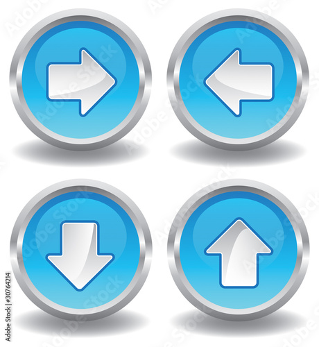 Button Set - Pfeile - Blau