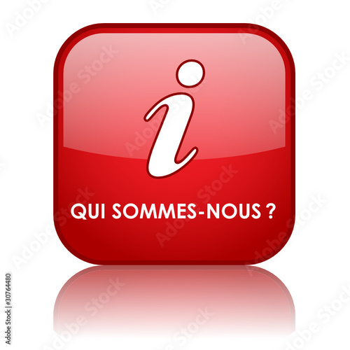 Bouton Web "QUI SOMMES-NOUS ?" (à propos contact informations)