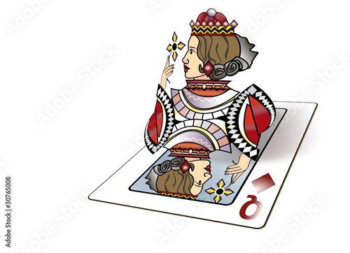 Dame de carreau - Sortir da la carte