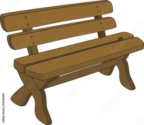 wooden bench