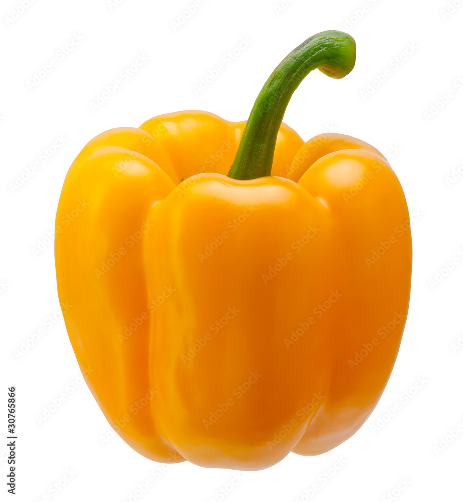 Yellow pepper isolated on white background Yellow pepper isolated on white background