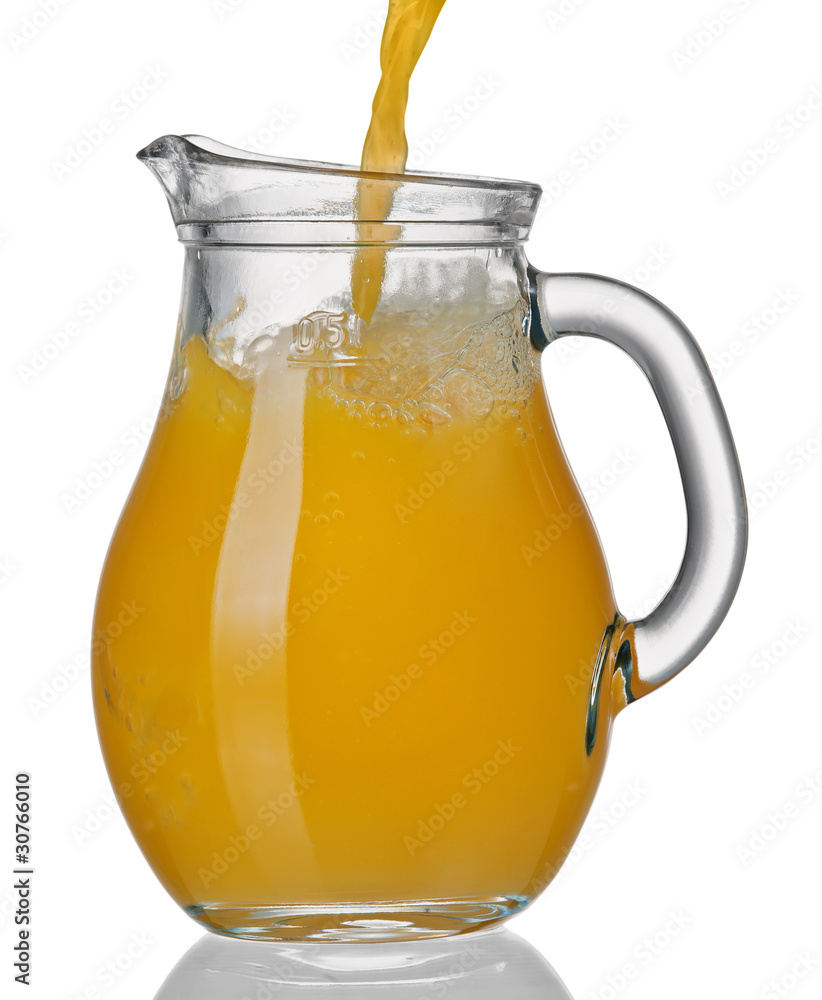 Orange Juice In Pitcher Stock Photo - Download Image Now - Pitcher