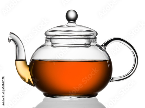 Teapot with tea