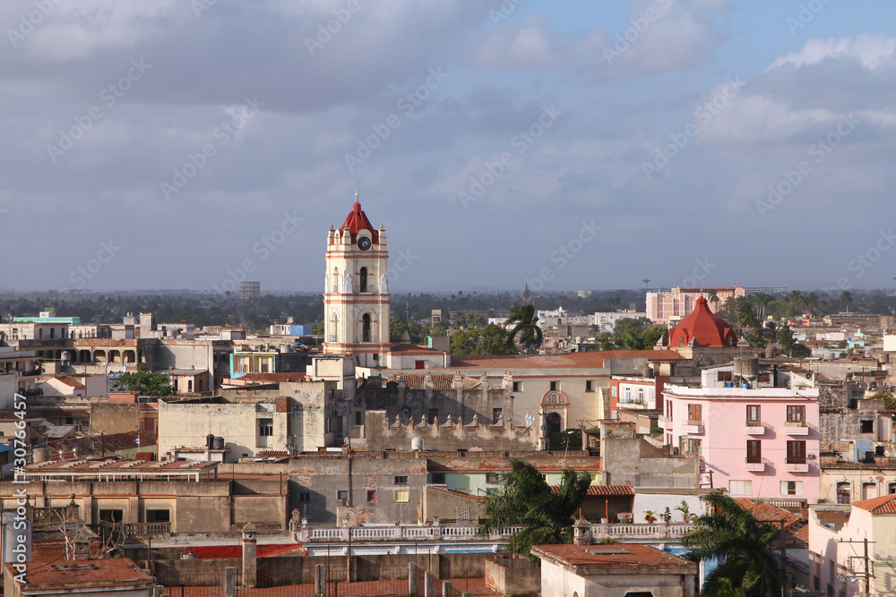 Cuba - Camaguey, aerial view