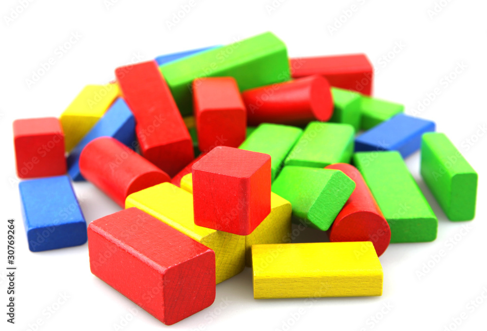 Wooden building blocks