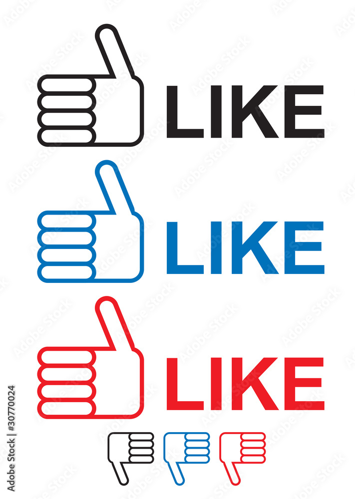 thumbs up like thumbs up like