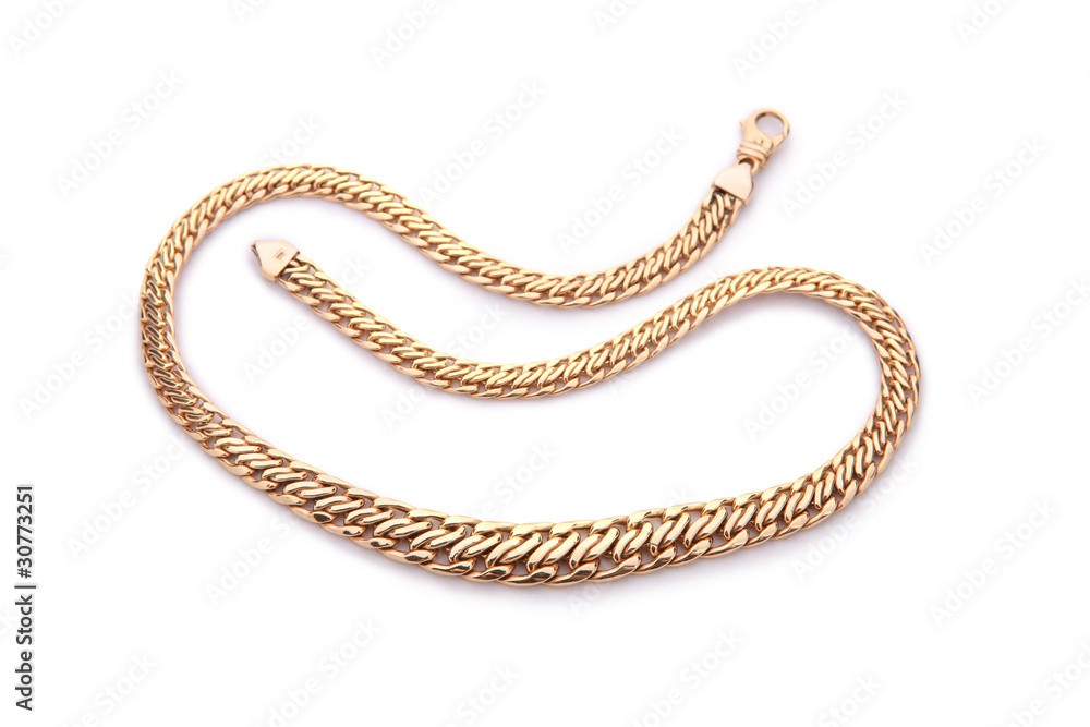 Yellow gold necklace