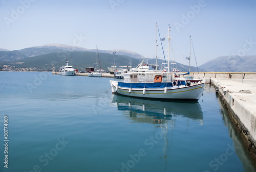 Fishing Boat at Sami on the island of Kephalonia Greece
