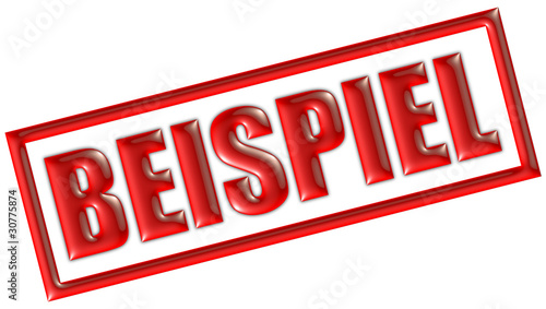 Photos Stempel rot BEISPIEL