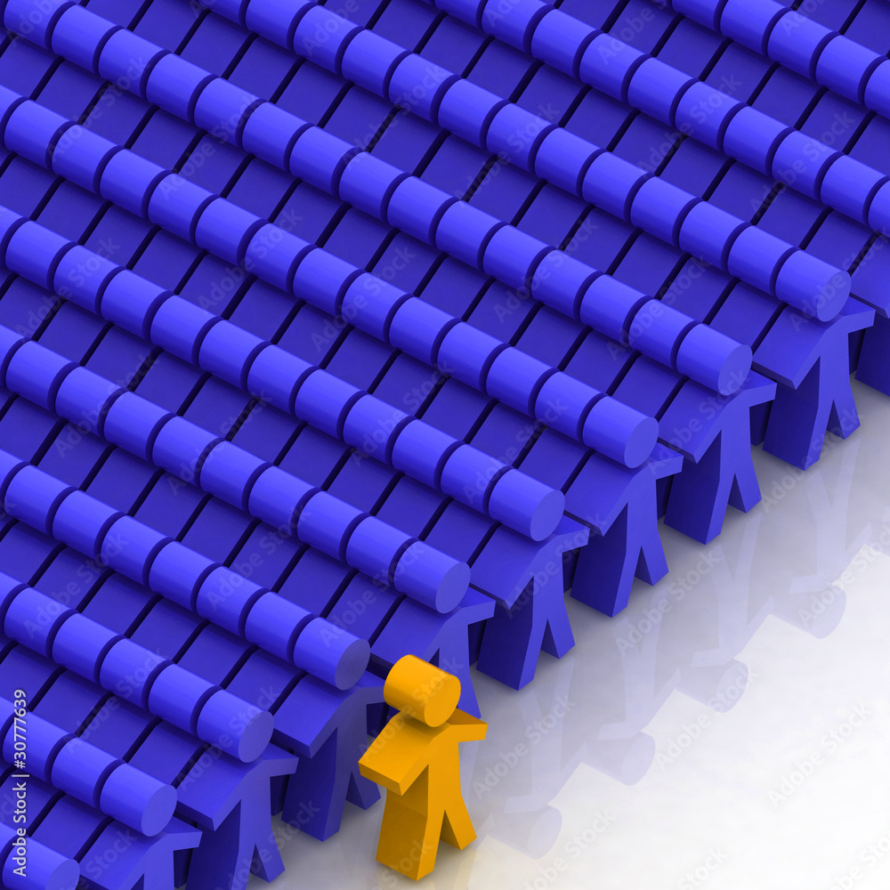 Fototapeta premium Conceptual leadership concept