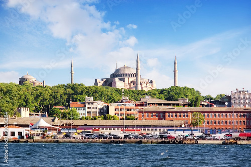 Hagia Sophia from the sea in Istanbul
