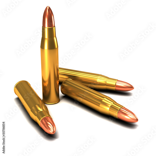 Slika na platnu 3d bullets