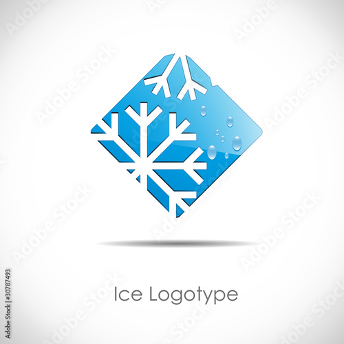 Logo Ice on white background # Vector