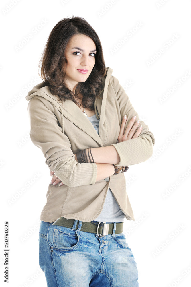 woman fashion isolated