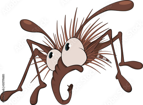 Small spider.Cartoon
