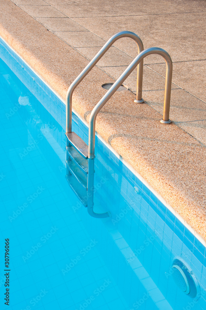 Swimming pool ladder