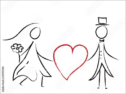 Verbund mit Herz - Liebe, Herz, Ehe