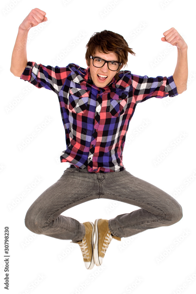 Young man jumping Young man jumping