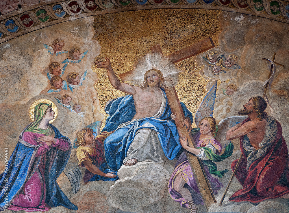 Easter resurrection mosaic, Venice, Italy