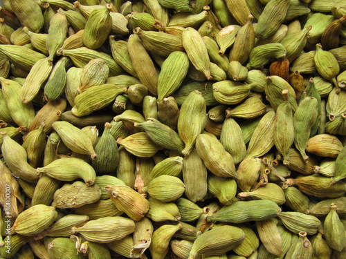 Capsules de cardamome verte