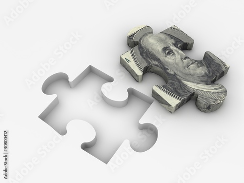 Obraz na plátně Puzzle concept