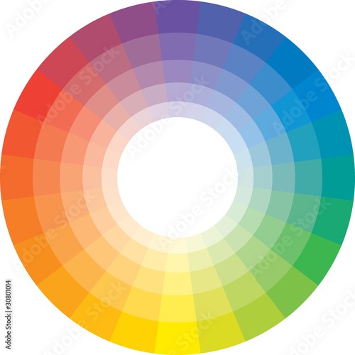 Multicolour Spectral Circle of 24 segments