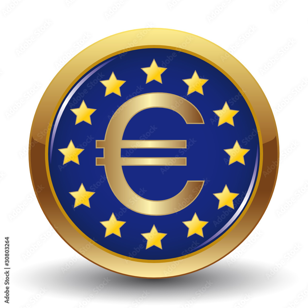 Obraz premium EUROPEAN UNION EURO ICON
