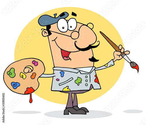 Happy Artist Painter