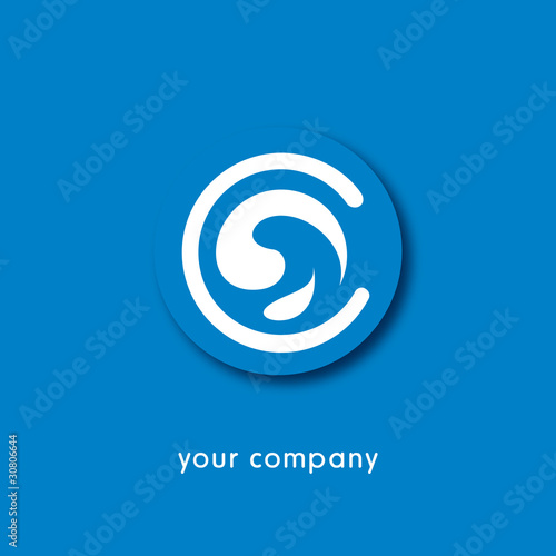 logo entreprise, logo c, crème