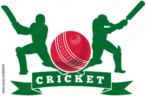 Cricket player batting cricket