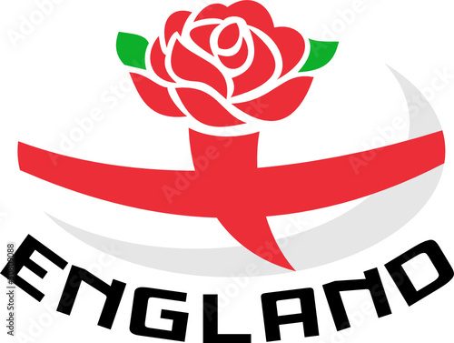 england rugby ball english red rose