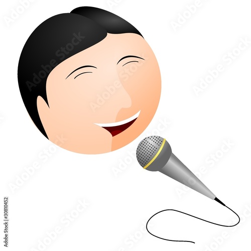 vector illustration Karaoke