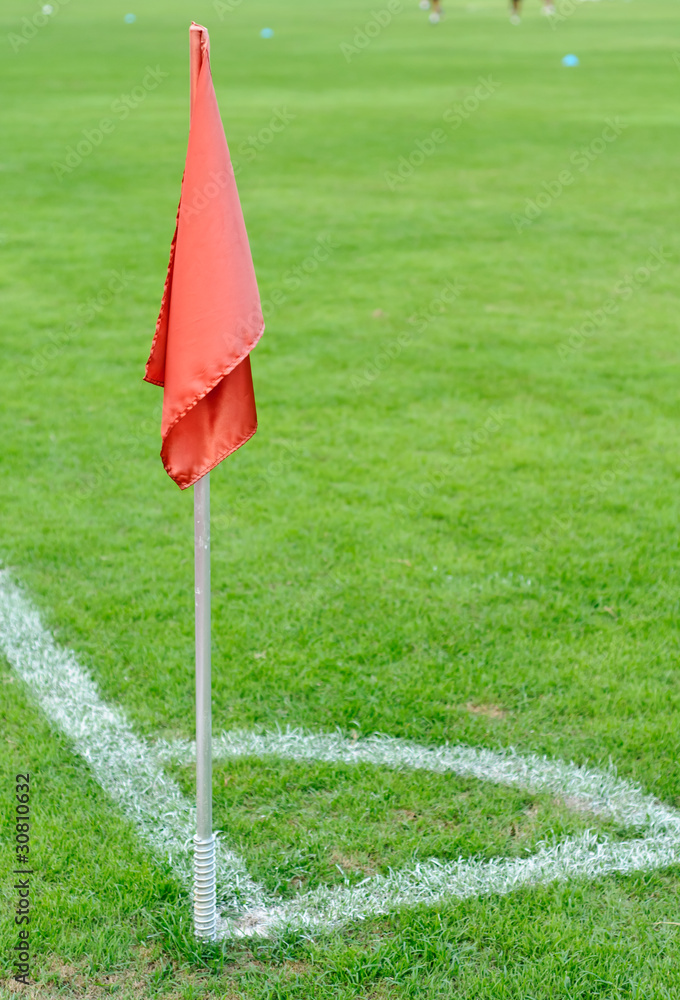 Fototapeta premium corner flag and soccer corner