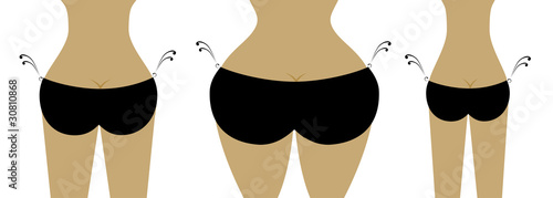 Bikini bottom for your design, view back