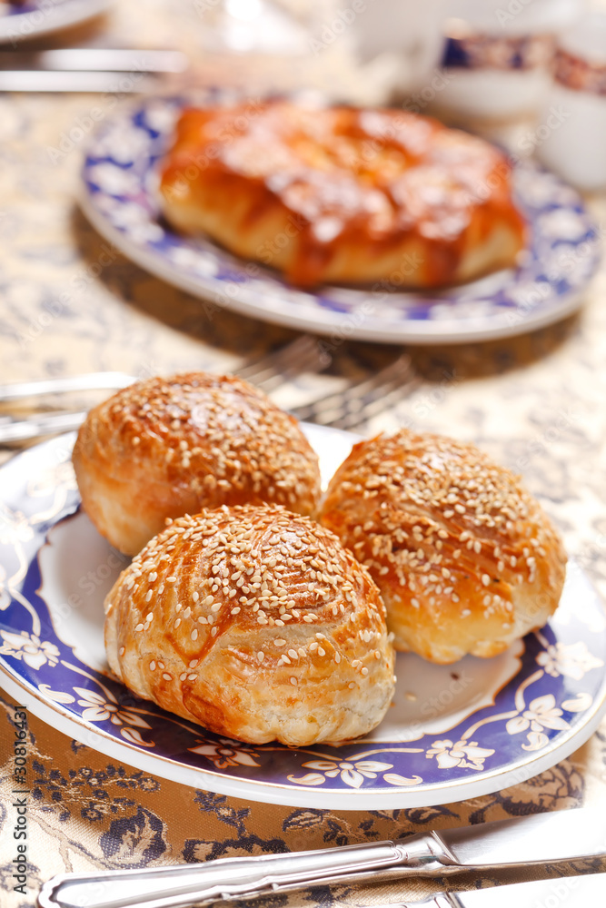 buns with sesame seeds