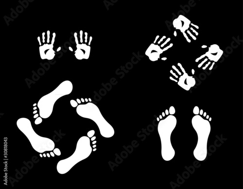 hands and foots illustration