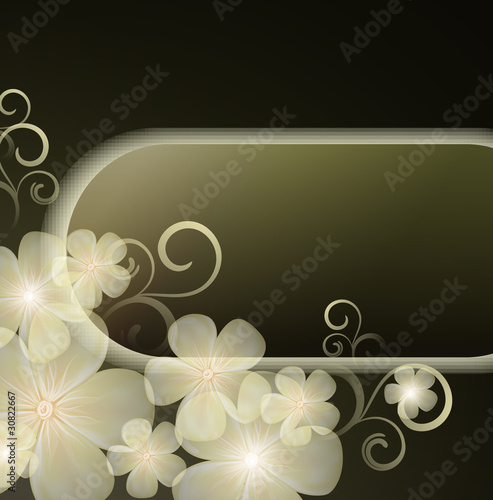 Elegantly floral background