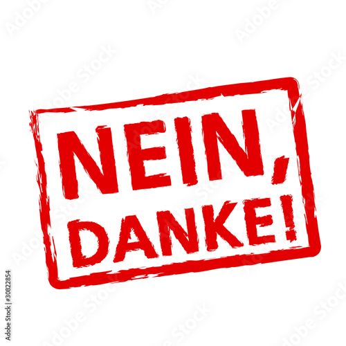 Nein Dank Stempel