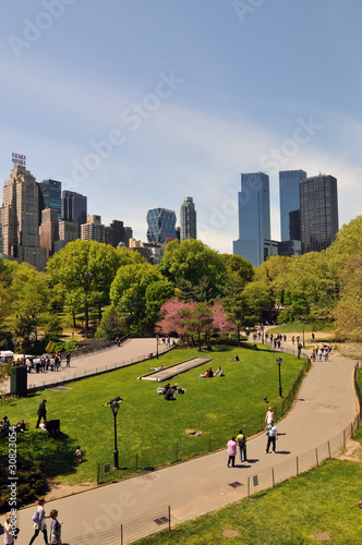 Central Park in Spring.