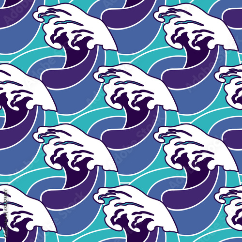 Waves - seamless pattern