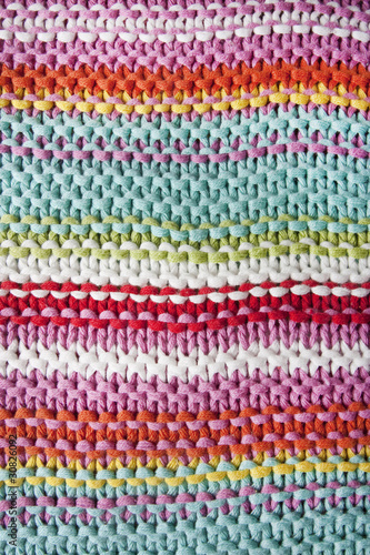 KNITTED STRIPED BACKGROUND, close up