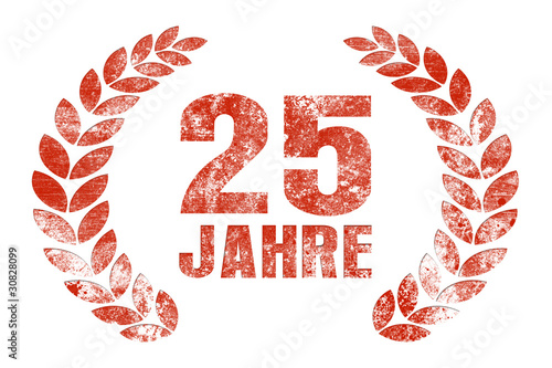 stempel 25 Jahre, Silberhochzeit
