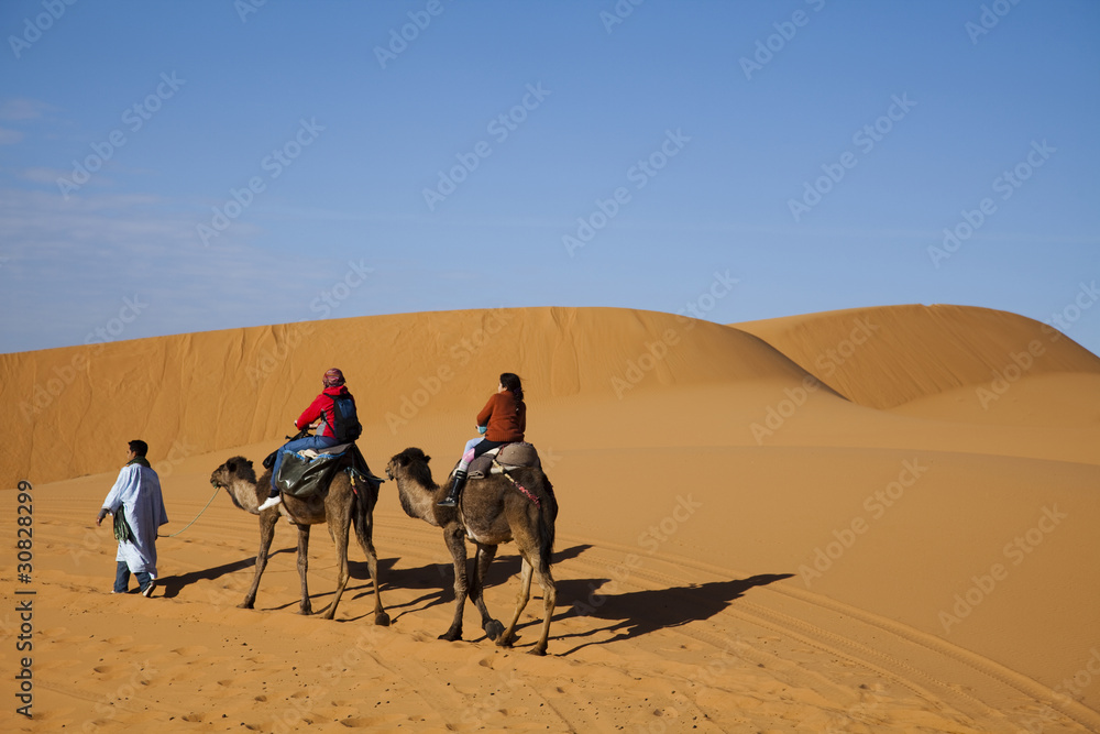 Fotografie Desert landscape, merzouga, marocco