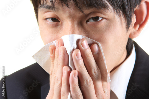 young man with handkerchief photo