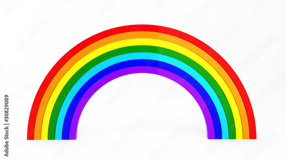 3d render of rainbow