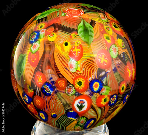 Glass ball made on Murano Island (near Venice)