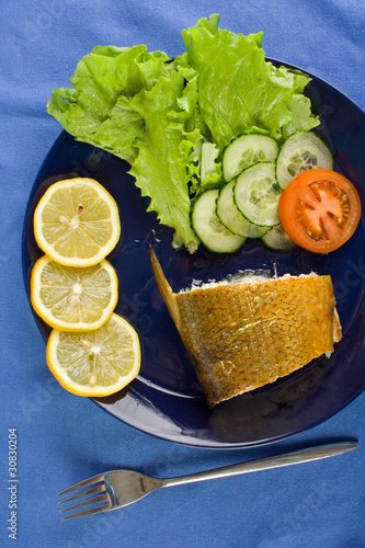 Smoked whitefish, upper view