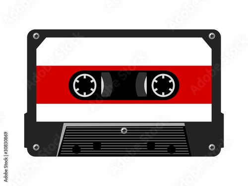 Audio cassette. Vector
