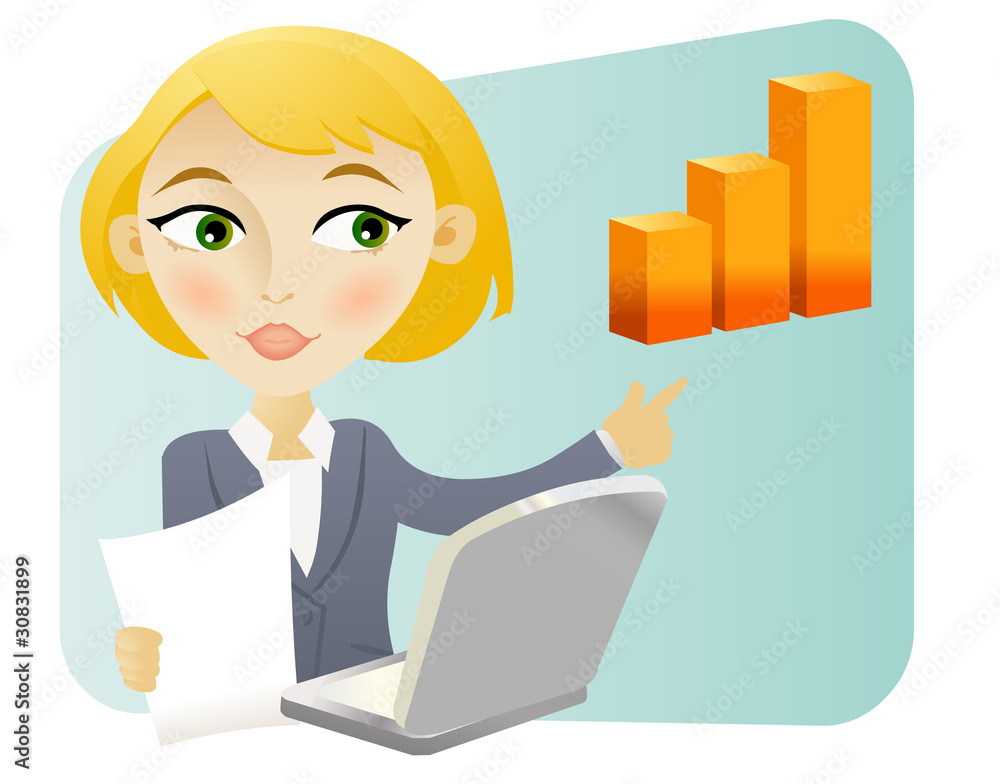 Business woman making a presentation Business woman making a presentation