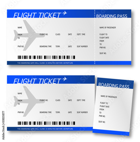 Billet d'avion - Boarding pass